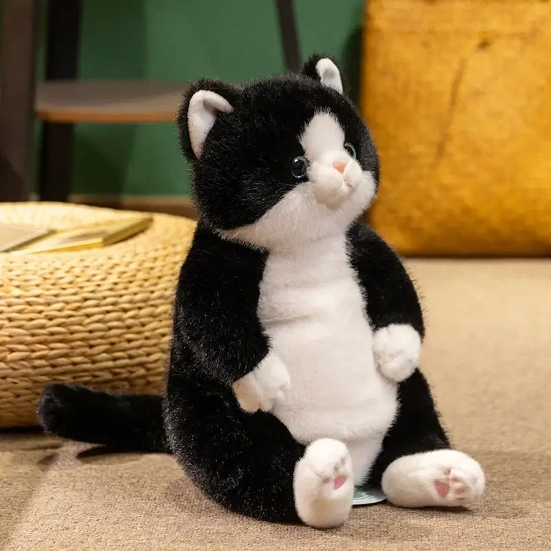 gros chat peluche - Noir