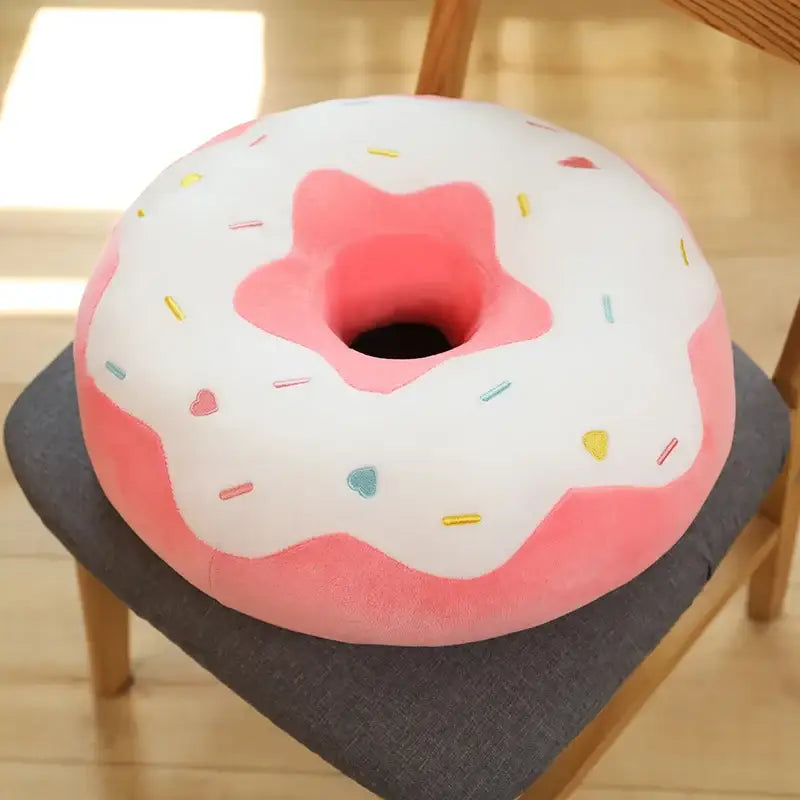 gros donuts peluche - Blanc / 38cm