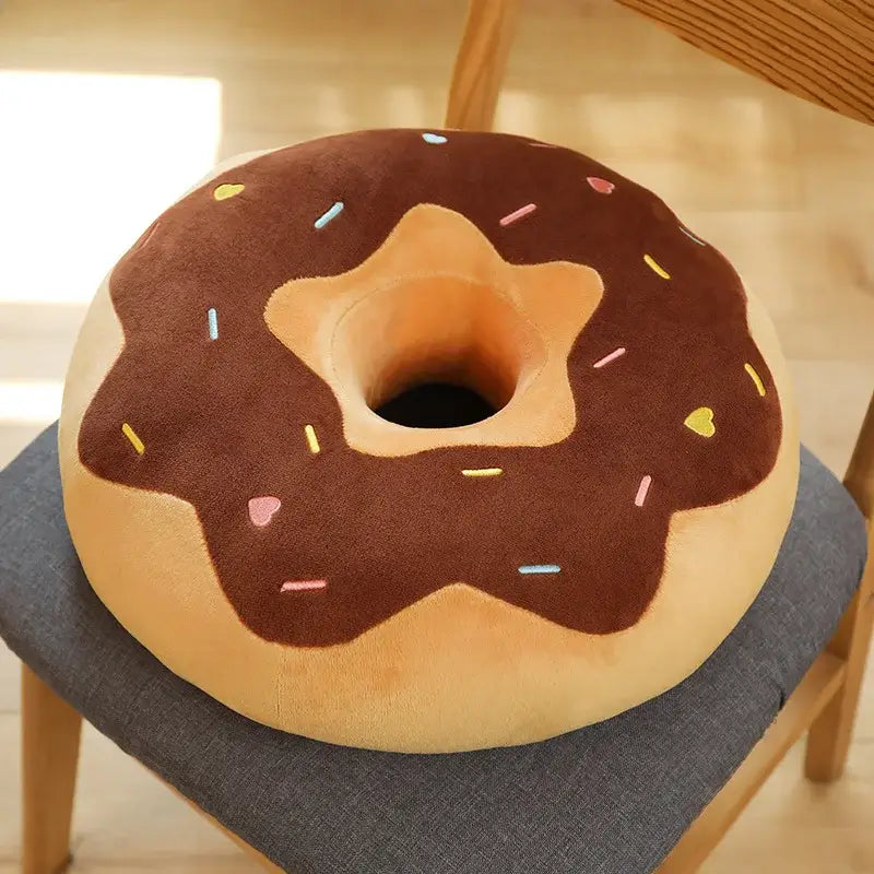gros donuts peluche - Brun / 38cm