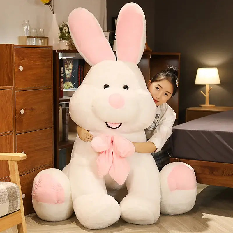gros lapin en peluche