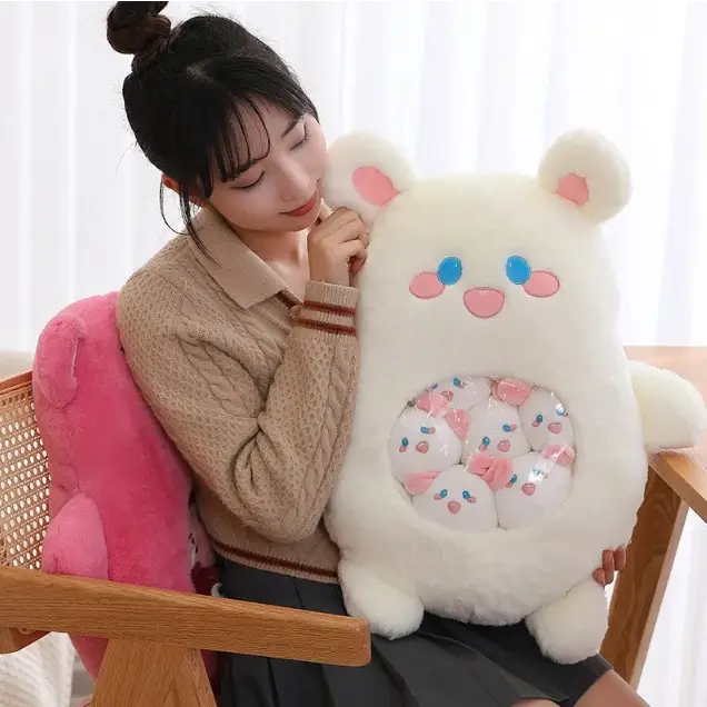 gros lapin peluche