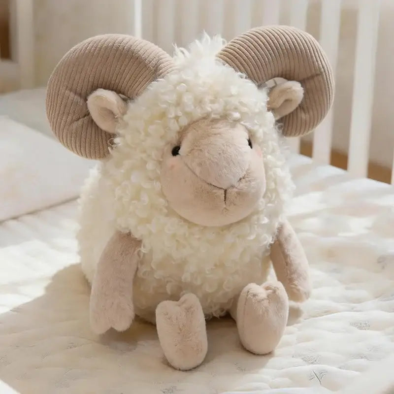 Gros Mouton En Peluche - Blanc