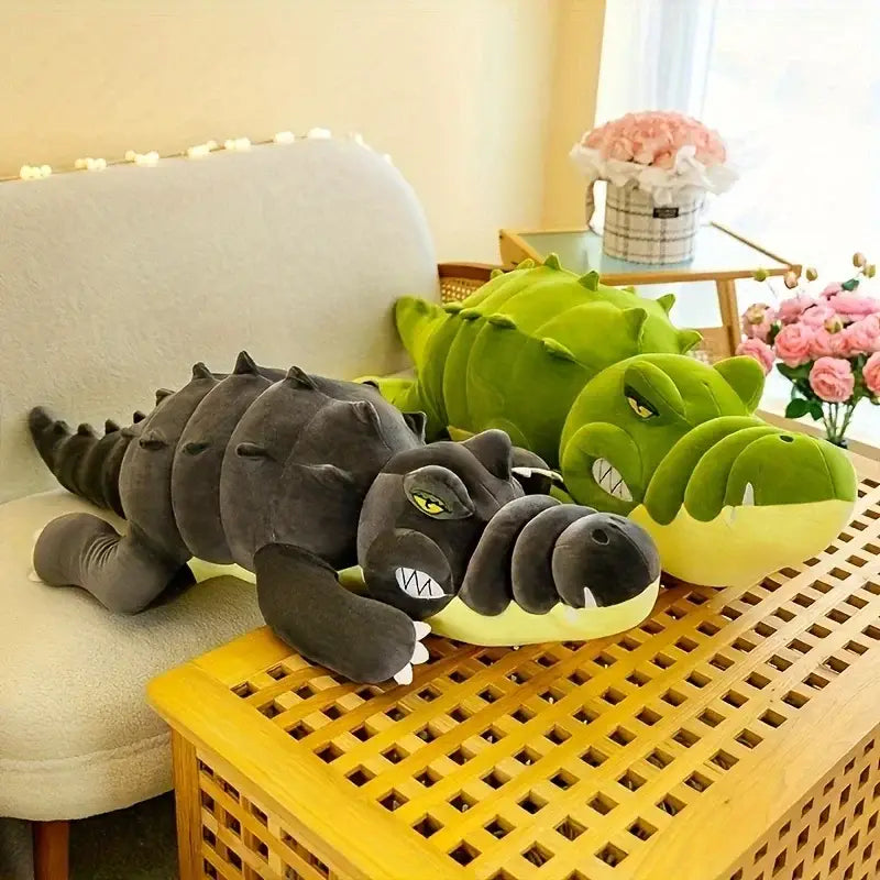 grosse peluche crocodile