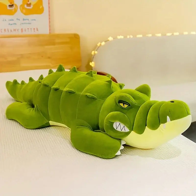 grosse peluche crocodile - Vert Clair