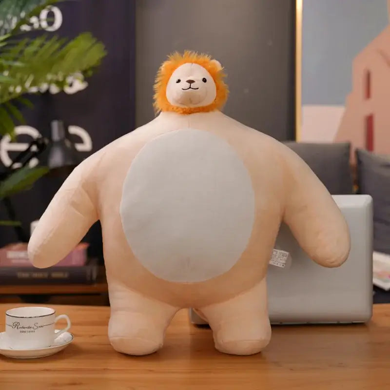 grosse peluche lion lion myj / 22cm