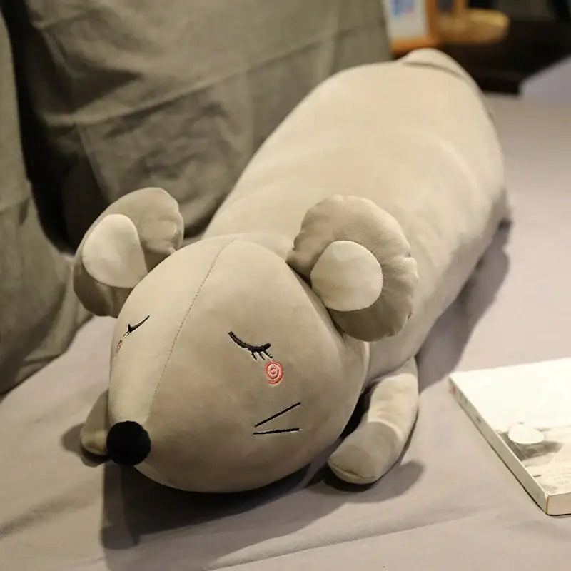 grosse peluche souris - Gris / 70cm