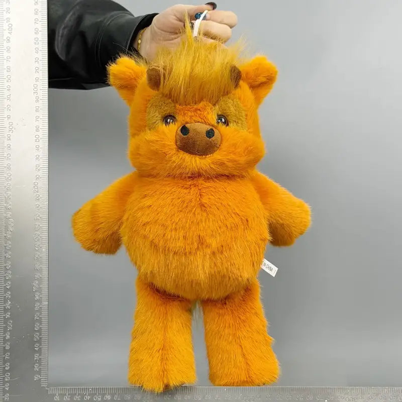 grosse peluche vache - Brun