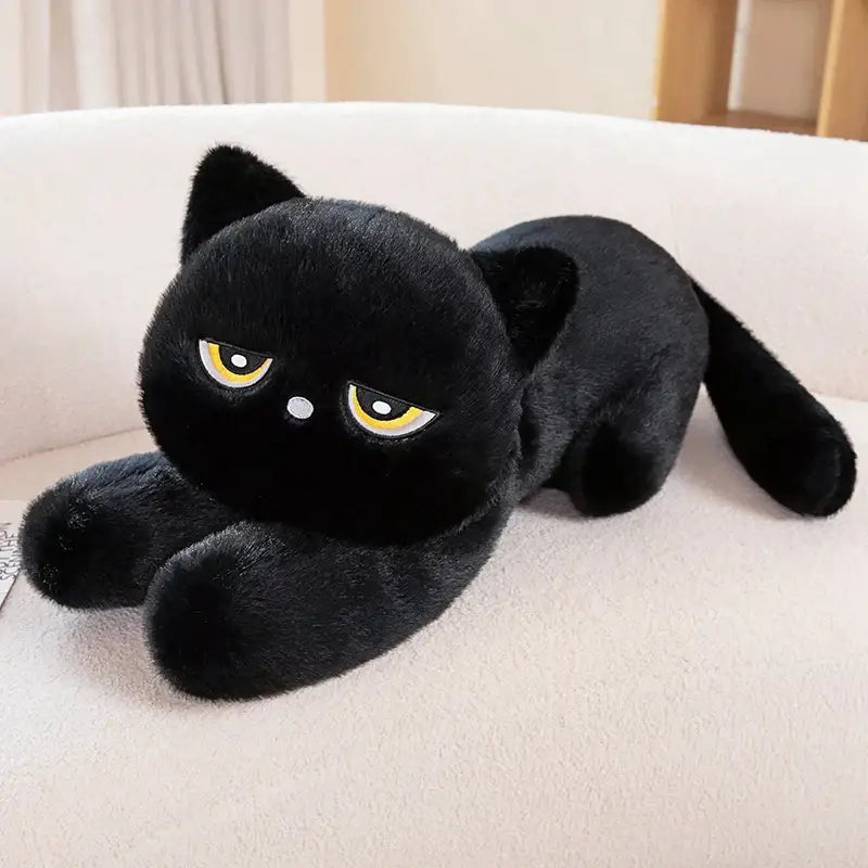 peluche géante chat - Noir / 60cm