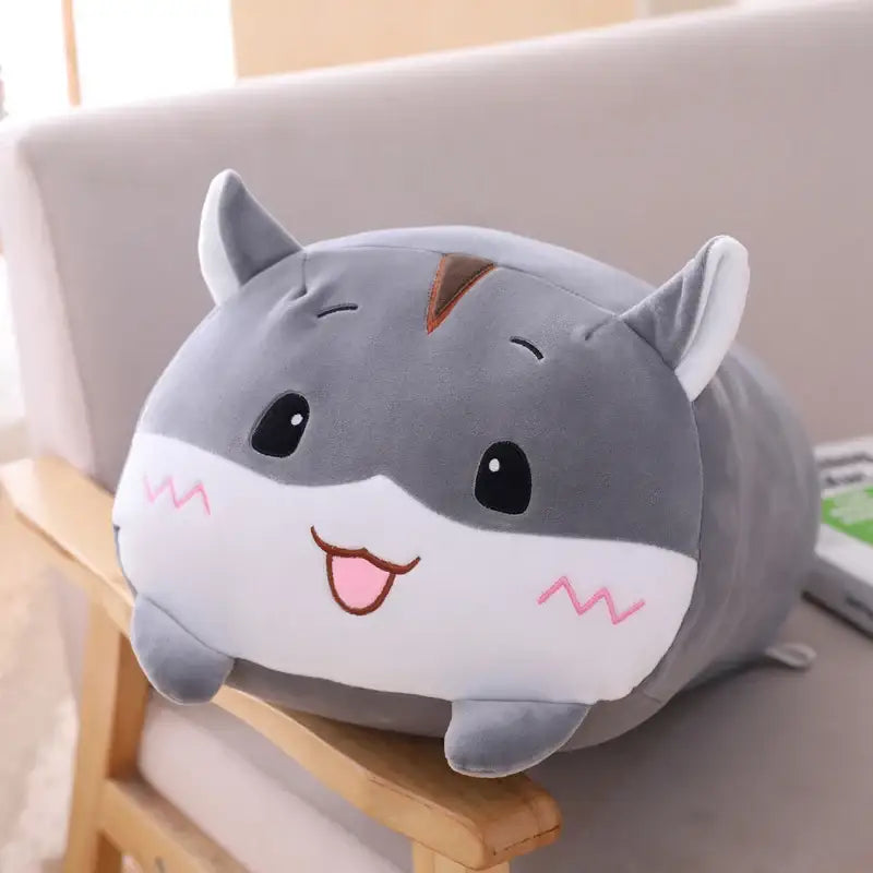 grosse peluche hamster - Gris / 60cm
