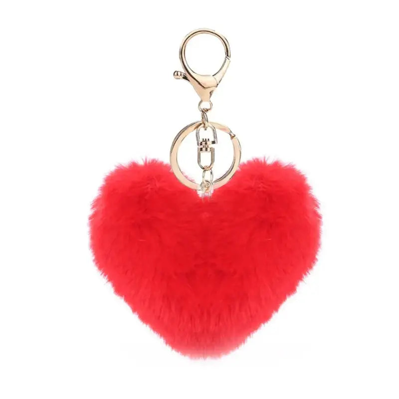 porte clé coeur - Rouge