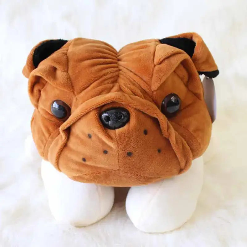 Hervé le Bulldog - Marron - Peluche Bulldog