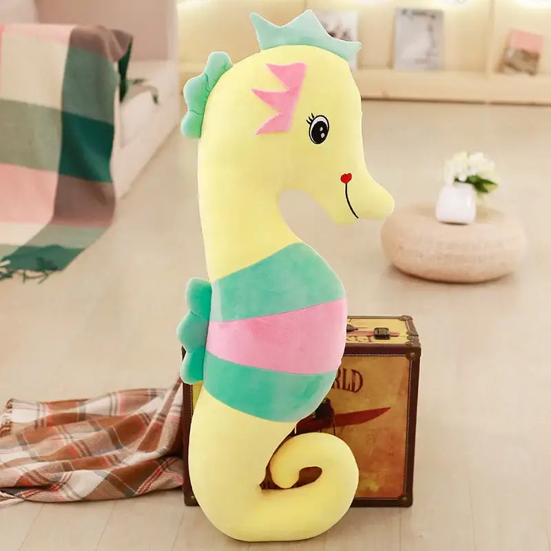 hippocampe peluche - Jaune / 50cm