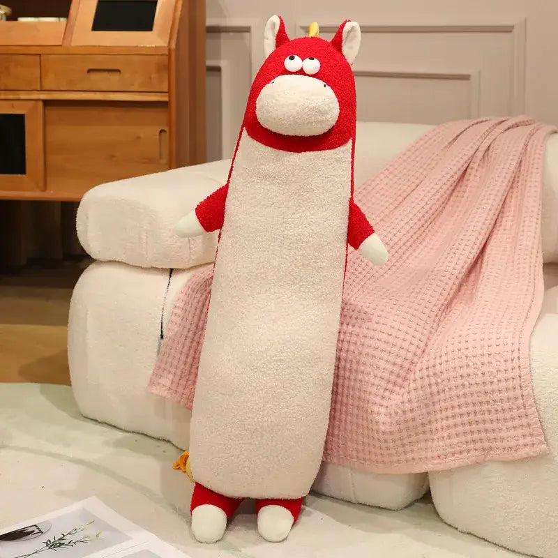 Hippopotame Peluche Géante - Rouge