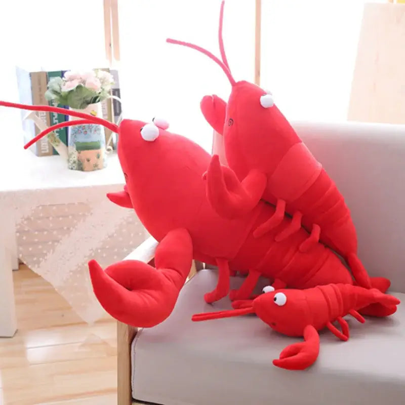 homard en peluche 30cm