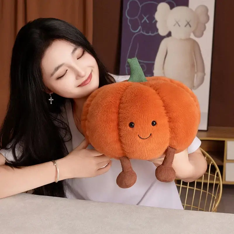 citrouille en peluche