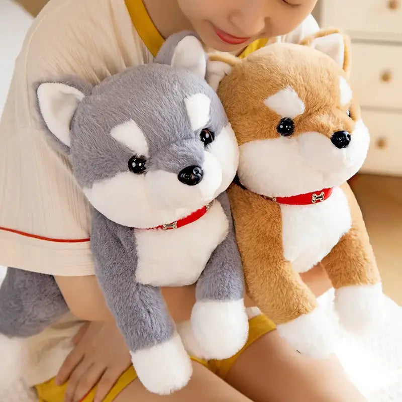 peluche chien shiba