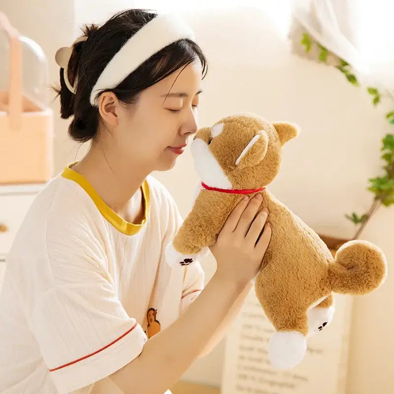 peluche chien shiba
