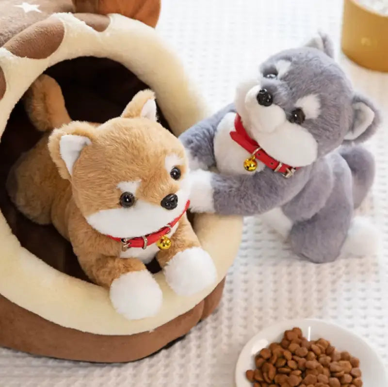 peluche chien shiba