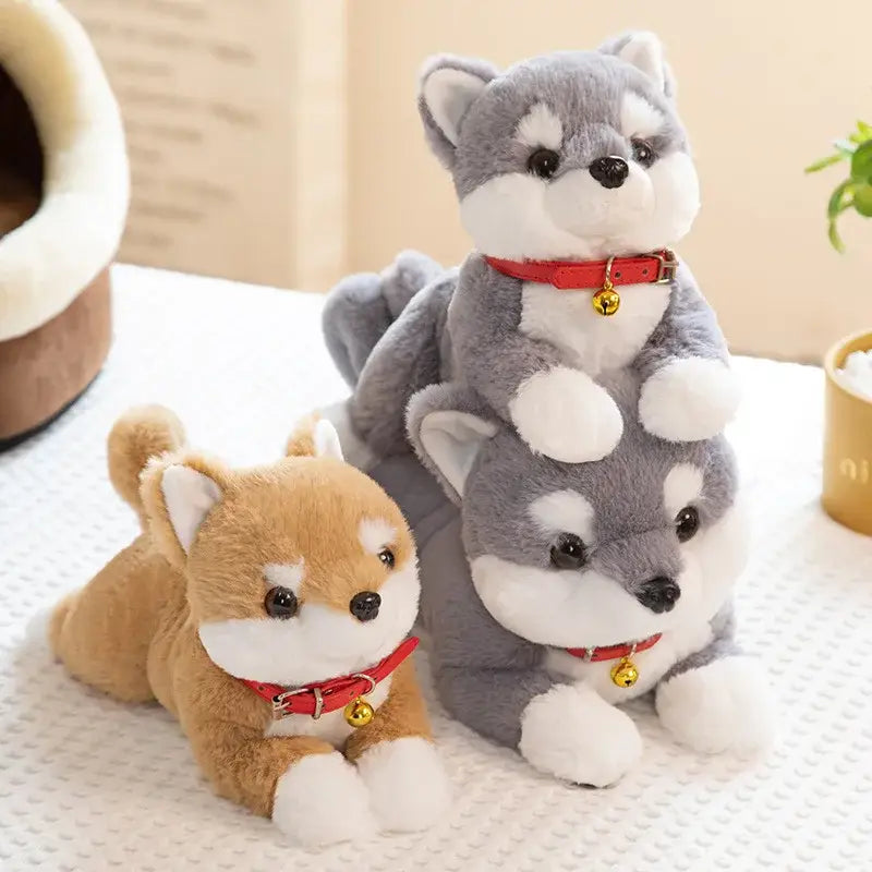 peluche chien shiba