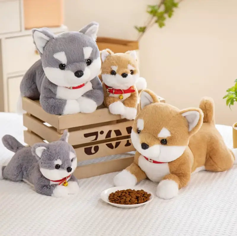 peluche chien shiba