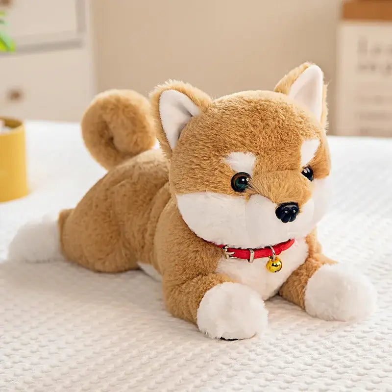 peluche chien shiba - Brun / 28cm