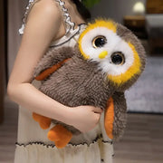 peluche chouette gros yeux