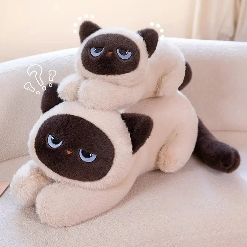 chat geant peluche