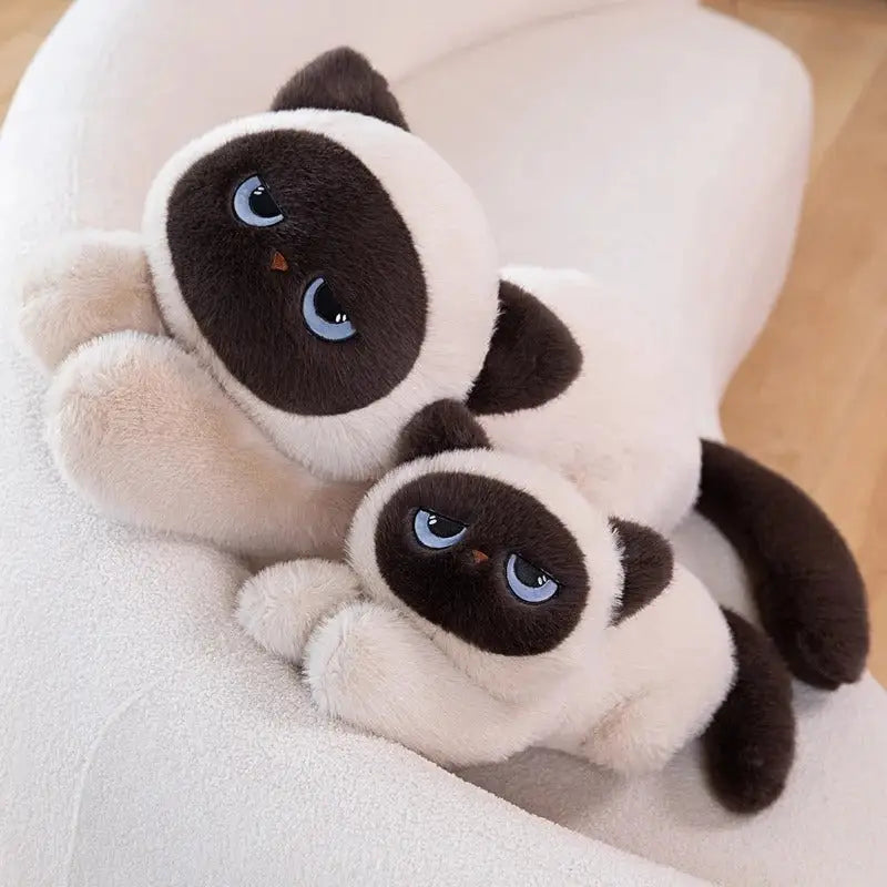 chat geant peluche