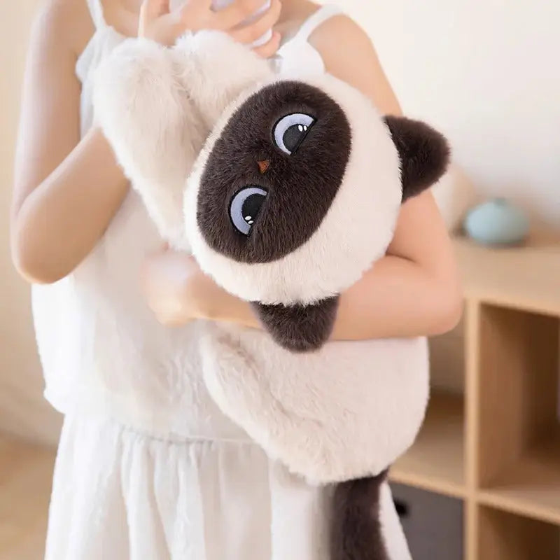 chat geant peluche
