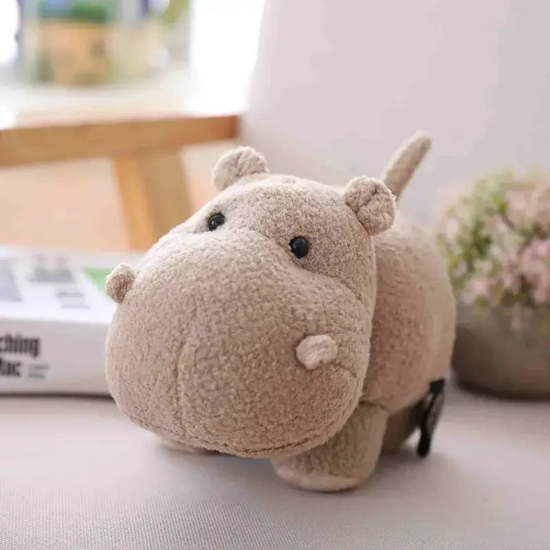 Johnny le Petit Hippopotame - Gris - Hippopotame Peluche