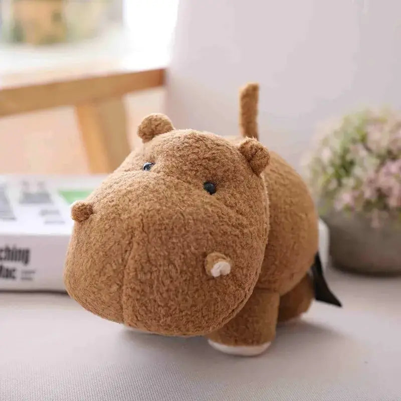 Johnny le Petit Hippopotame - Marron - Hippopotame Peluche