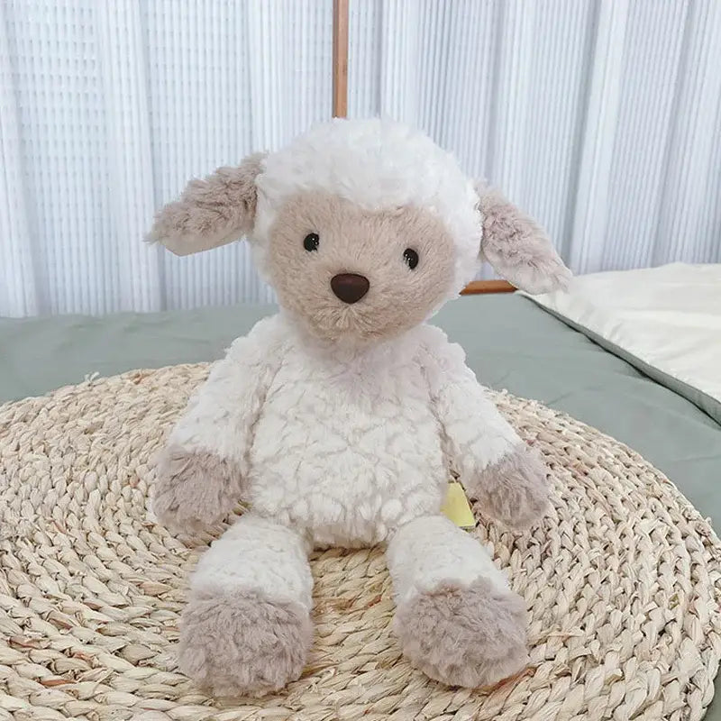petite peluche mouton - Visage Brun