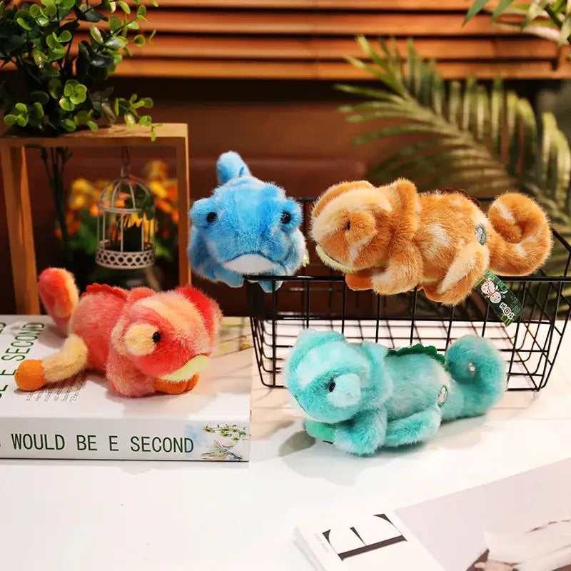 caméléon peluche
