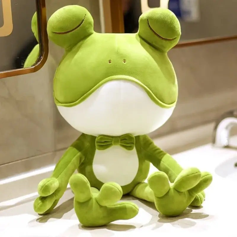 grenouille verte peluche - 38cm