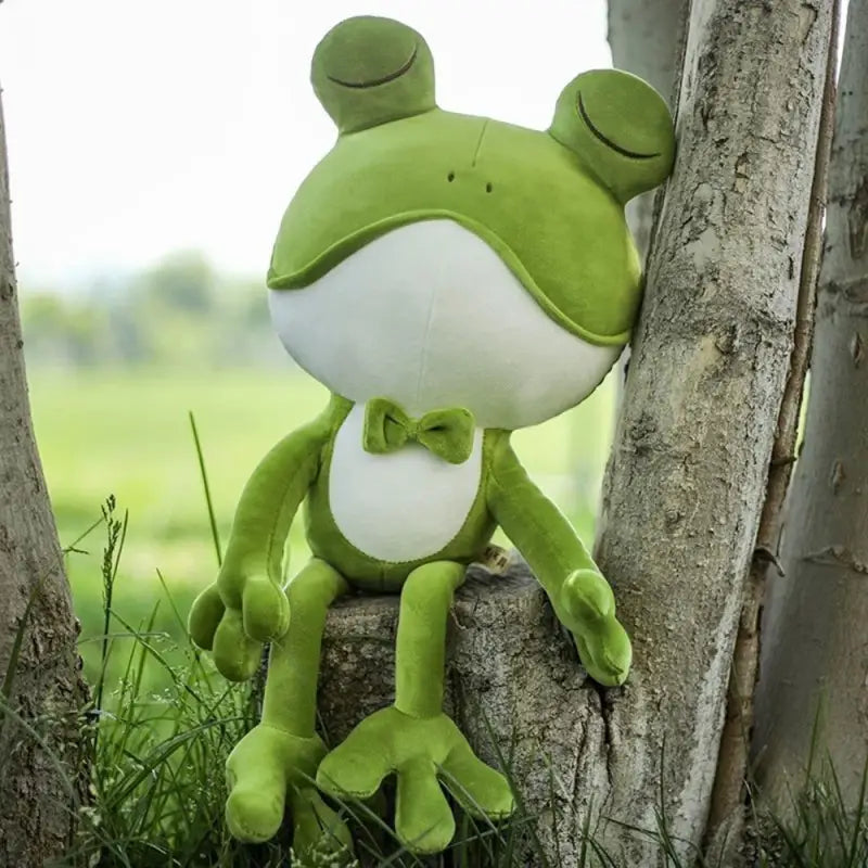 grenouille verte peluche