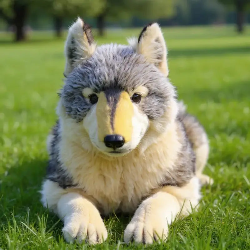 peluche loup geante