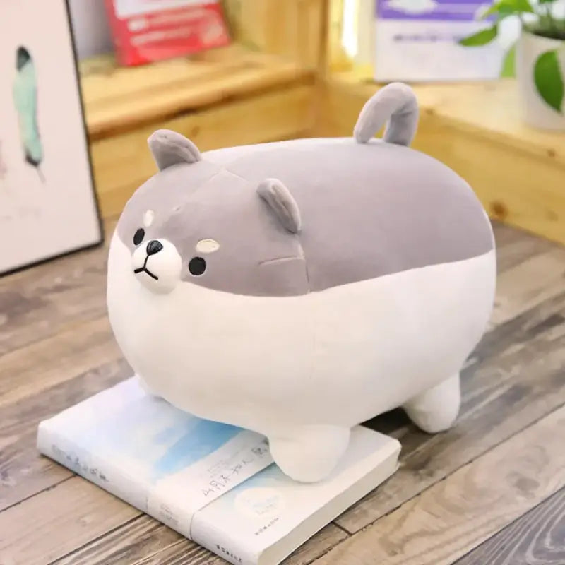 peluche shiba kawaii - Gris / 30cm