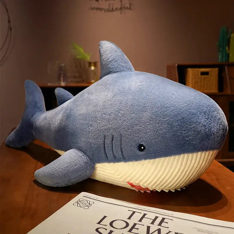requin en peluche - 90cm