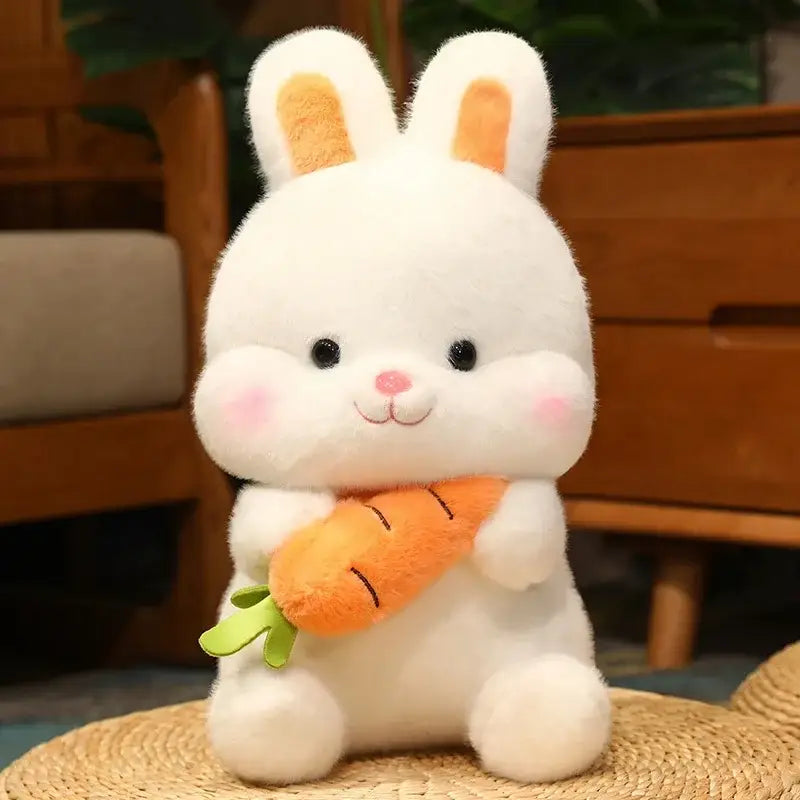 peluche lapin avec carotte - 26cm