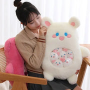 gros lapin peluche