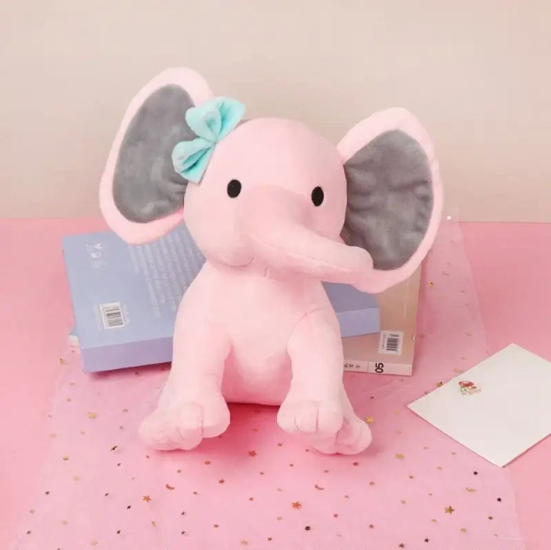 peluche éléphant rose