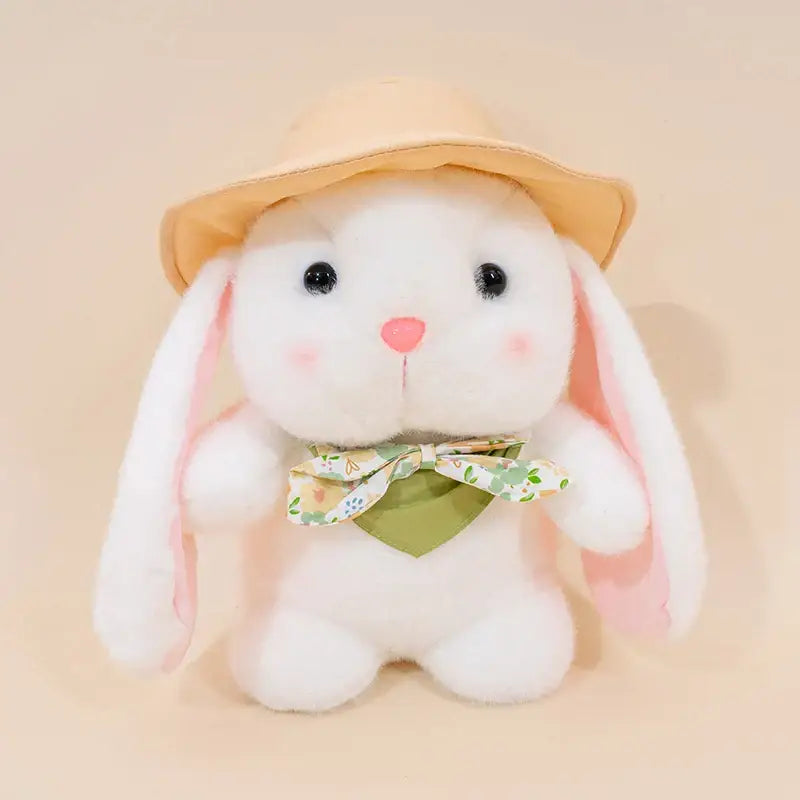 lapin de paques peluche - Blanc / 18cm