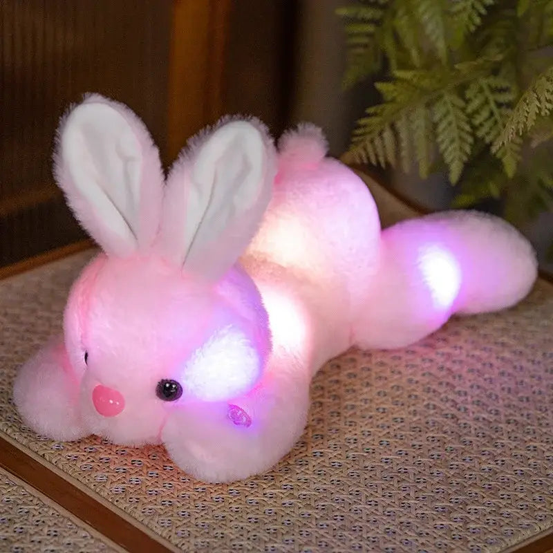 lapin lumineux peluche