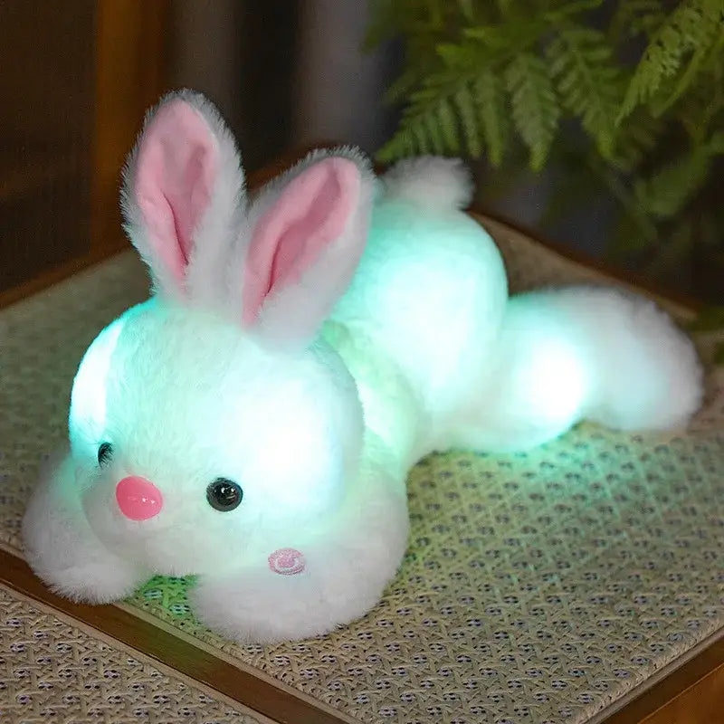 lapin lumineux peluche