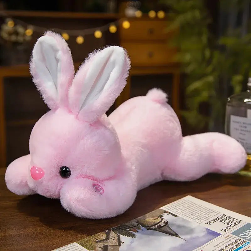 lapin lumineux peluche - Rose