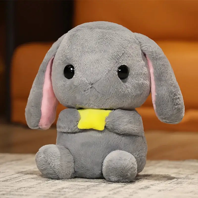 lapin peluche bebe - Gris / 22cm
