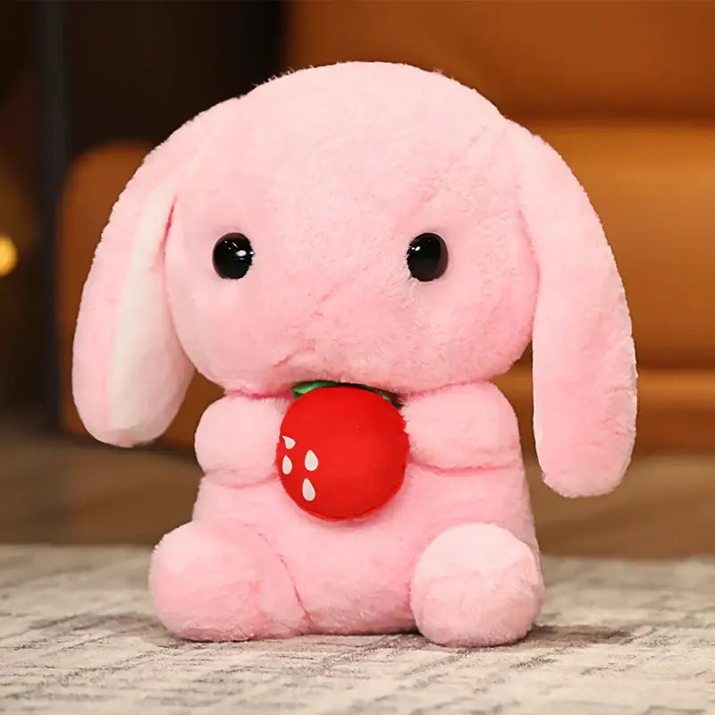 lapin peluche bebe - Rose / 22cm