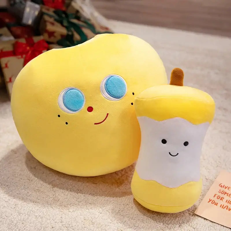 pomme peluche - Jaune / 30cm