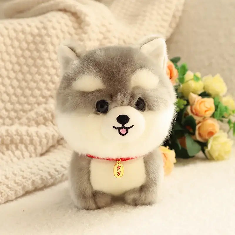 Laska le chien Husky - Peluche Husky