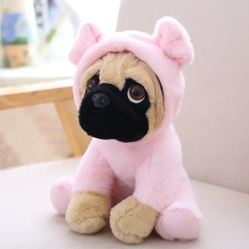 carlin en peluche - Rose